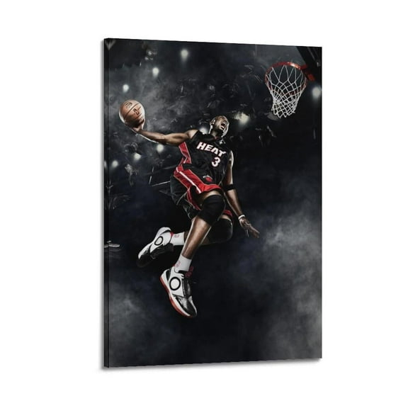 Dwayne Wade Basketball Star Decoration Poster Poster Album Cover Posters for Bedroom Wall Art Canvas Posters Music Album Cover Poster