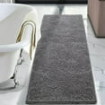 thumbnail image 1 of DweIke Chenille Bathroom Mats With Non-Slip Backing Machine Washable Indoor Durable Rug 24"x60",Gray, 1 of 7