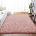 thumbnail image 1 of Dwelke Fluffy Area Rug Soft Shaggy Rugs for Bedroom Living Room Carpet, 3'x5',Cherry Pink, 1 of 7