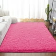 thumbnail image 1 of Dwelke Fluffy Area Rugs Soft Shaggy Rugs for Bedroom Carpet , 5'x8',Hot Pink, 1 of 7