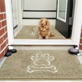 thumbnail image 1 of DweIke Indoor Door Mat Entryway Rug Chenille Doormat Machine Washable Doormat for Dog Paws,30"x48",Camel, 1 of 6