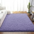thumbnail image 1 of Dwelke Fluffy Area Rugs Soft Shaggy Rug for Girls Bedroom Carpet,5'x8',Lavender Purple, 1 of 7