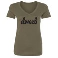thumbnail image 1 of Dweeb Womens V-Neck T-Shirt, 1 of 2