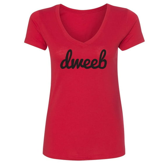 Dweeb Womens V-Neck Tee