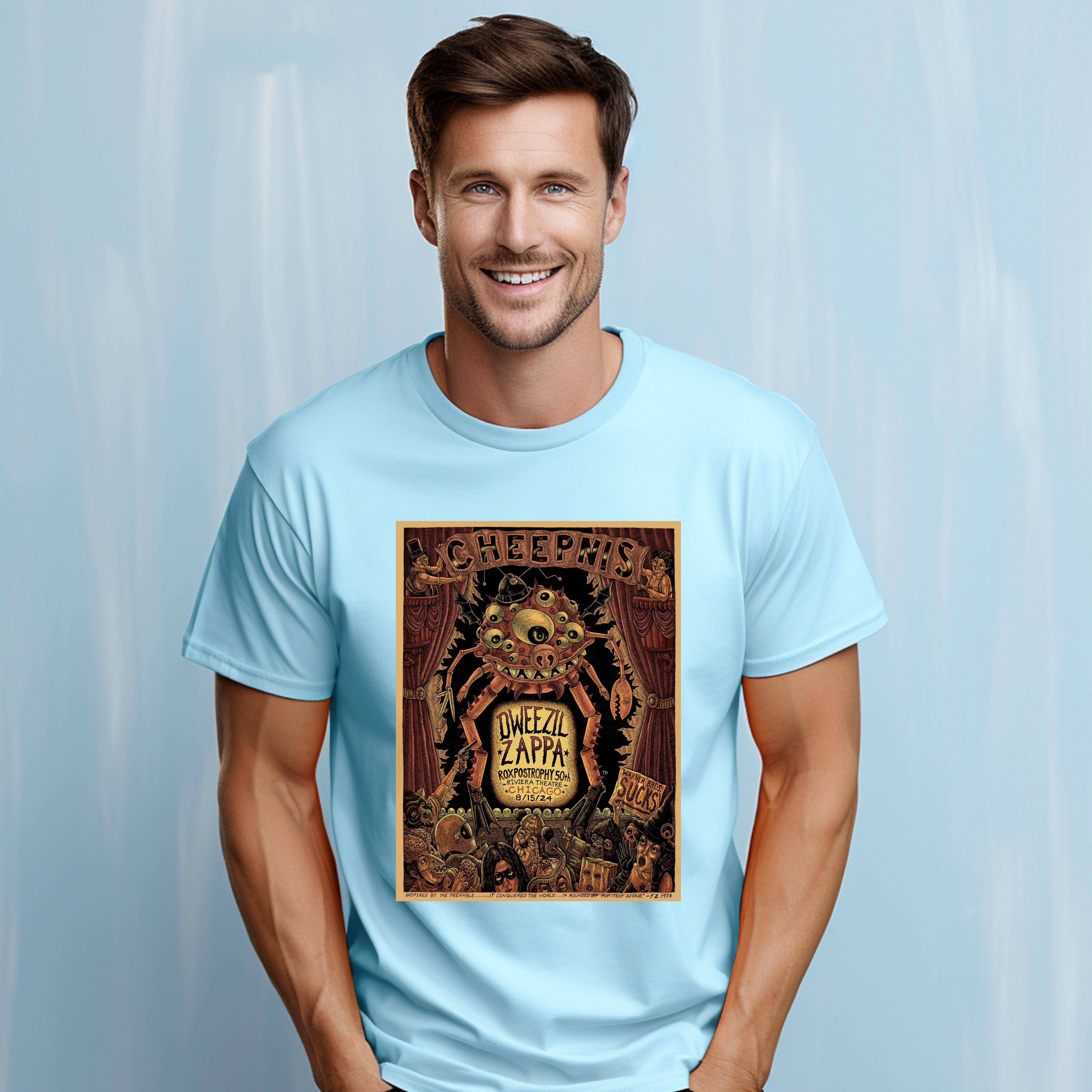 Dweezil Zappa On August 15 2025 In Royal Oak Mi Tour TShirt Up To 4XL