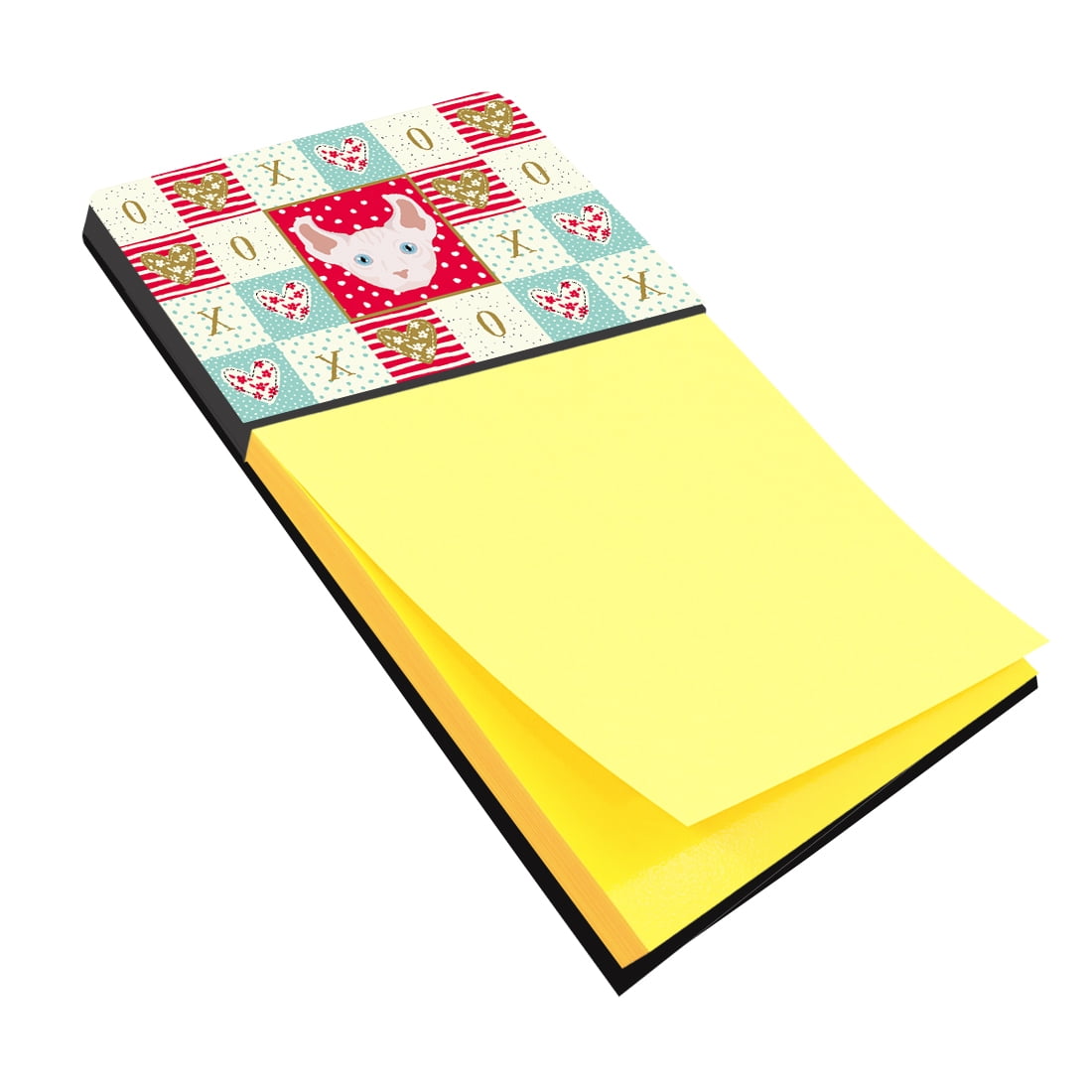 Dwelf Cat Love Sticky Note Holder Red