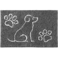thumbnail image 1 of Dwelke Indoor Door Mat Entryway Rug Chenille Mats for Muddy Shoes Dogs Bathroom Mats With Non-Slip Backing Machine Washable Durable Rug,30"x48",Gray, 1 of 6
