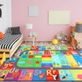 thumbnail image 1 of Dwelke Kids Educational Rug, Kids Collection Area Rug for Learning Alphabet, Numbers, Colors, Season and Animal Words, Playmat for Classroom Playroom,3'x5', 1 of 7