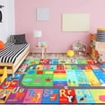 thumbnail image 1 of Dwelke Kids Educational Rug, Kids Collection Area Rug for Learning Alphabet, Numbers, Colors, Season and Animal Words, Playmat for Classroom Playroom,6'x9', 1 of 7
