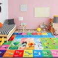 thumbnail image 1 of Dwelke Kids Rugs Alphabet Seasons Educational Carpet Play Rug for Playroom Mat Alphabet Area Rug 4'x6', 1 of 6
