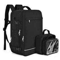 Dwelke Large Travel Laptop Backpack Water Resistant Anti-Theft Bag with Inside Keychain Holder,40L Computer Business Backpacks for Women/Men,Casual Daypack,Black