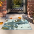 thumbnail image 1 of Dwelke Washable Area Rugs Non-Slip Modern Abstract Soft for Living Room Entryway Bedroom,Blue 2x3ft, 1 of 7