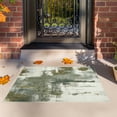 thumbnail image 1 of Dwelke Washable Area Rugs Non-Slip Modern Abstract Soft for Living Room Entryway Bedroom,Green 2x3ft, 1 of 7
