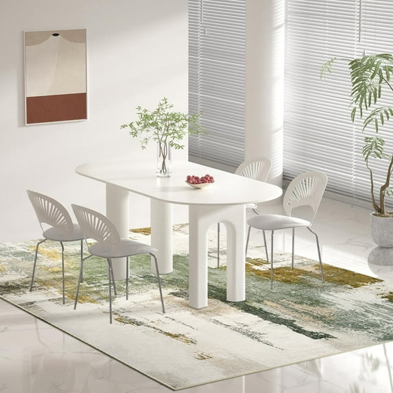Dwelke Washable Area Rugs Non-Slip Modern Abstract Soft for Living Room Entryway Bedroom,Green 6x9ft