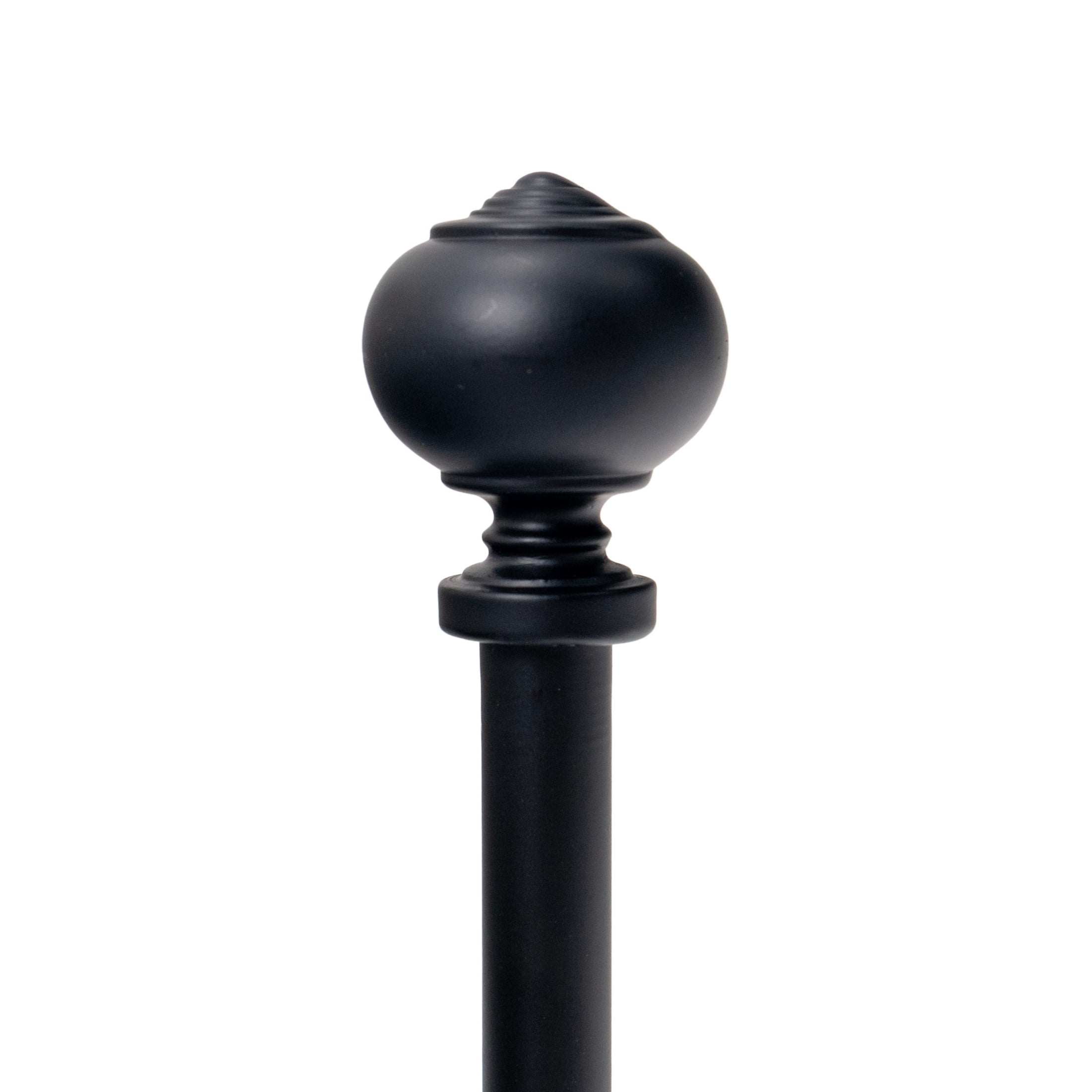 Dwell Studio, Cutomizable Café Rods, 1/2" Iron Material, 8 inch-48 inch Kit, Matte Black