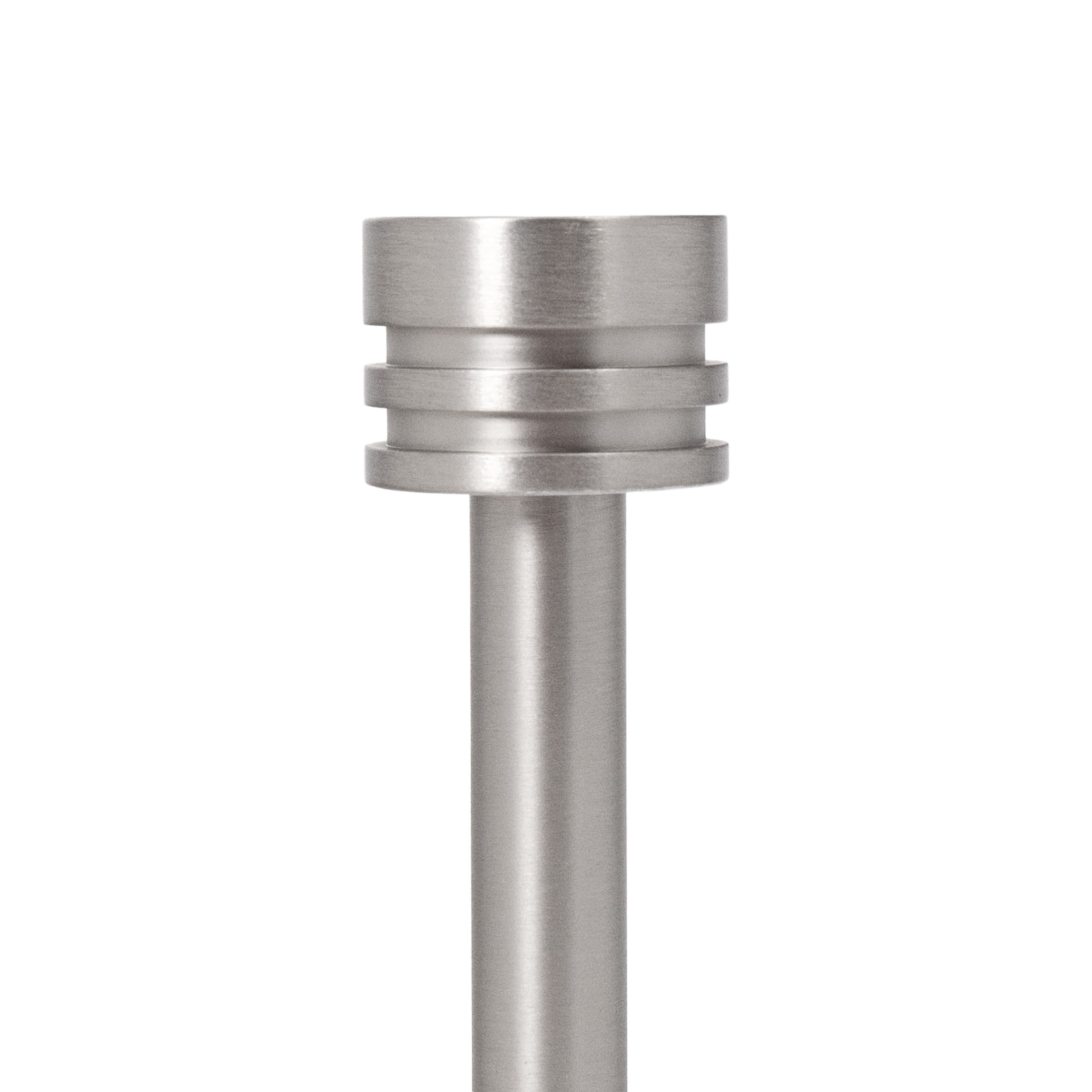 Dwell Studio, Cutomizable Café Rods, 1/2" Iron Material, 8 inch-48 inch Kit, Plated Brushed Nickel