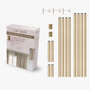 Dwell Studio, Cutomizable Curtain Rods, 3/4" Iron Material, 20 inch-120 inch Kit, Satin Brass