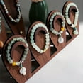thumbnail image 1 of DwellJoy Elegant Solid Wood Bracelet Display Stand - Jewelry Holder for Home, Office & Retail, Durable Wooden Organizer for Bracelets & Watches, Perfect for Live Sales & Boutique Showcase, 1 of 5