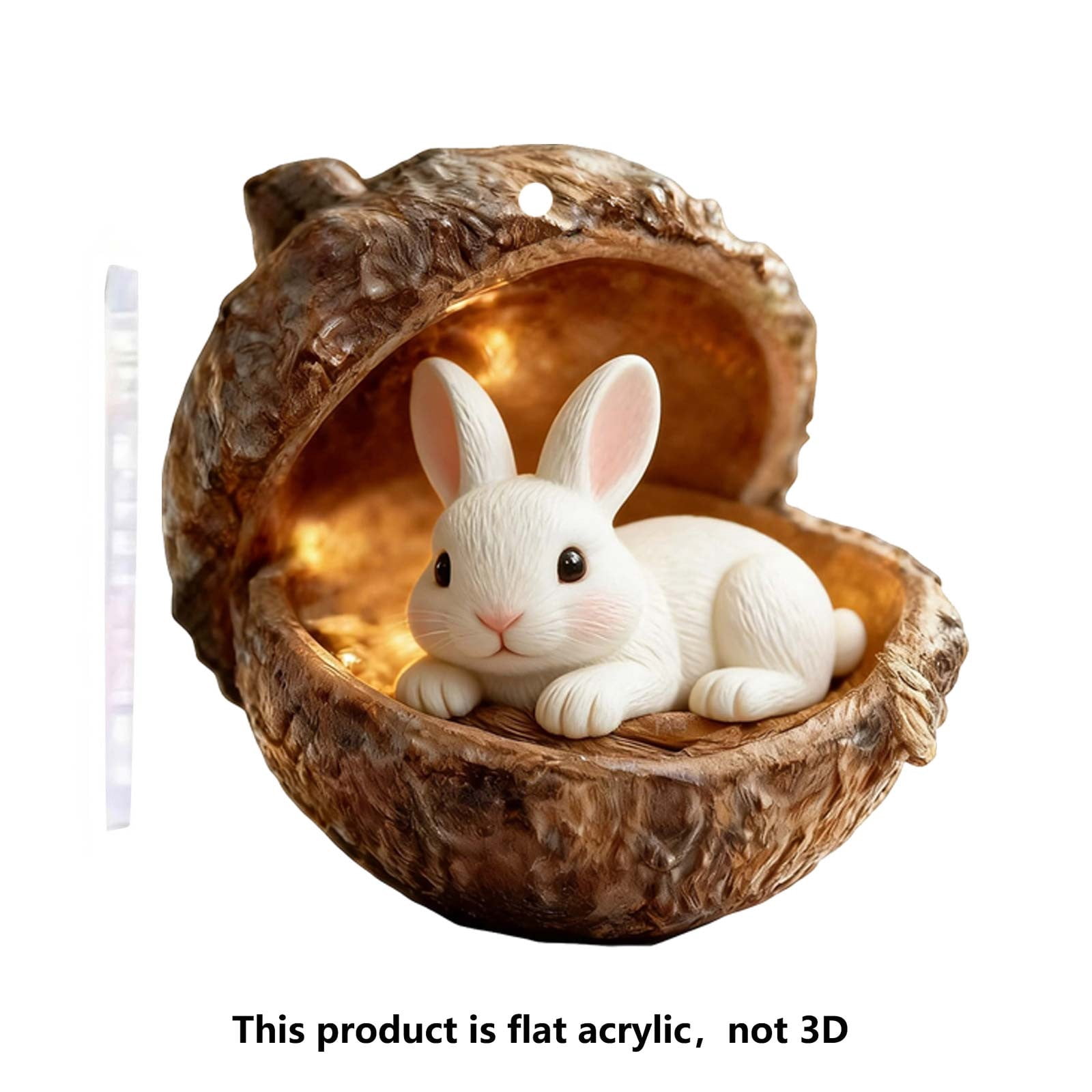 DwellJoy Forest Animal Christmas Ornaments - 10cm Acrylic Holiday Tree ...