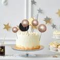 thumbnail image 1 of DwellJoy Glitter & Frosted Cake Decor Balls, 20-Piece Assorted Sizes Foam Topper Set for Birthday Wedding Party Dessert Display Stand Decorations, 1 of 6