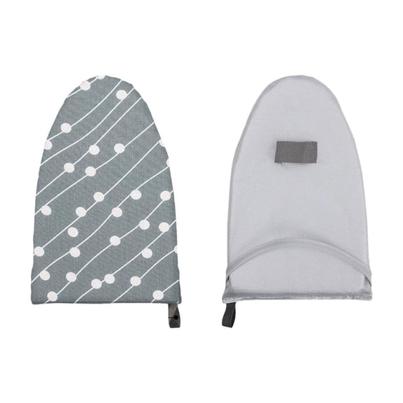 DwellJoy Portable Handheld Ironing Board Pad with Heat-Resistant Cover for Collars Cuffs Sleeves, Mini Travel Ironing Mat High-Temperature Resistant Durable Iron Pad for Clothes