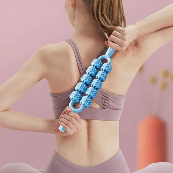 DwellJoy Premium Wolf Tooth Massage Stick for Muscle Relief - High Density Foam Roller for Yoga, Gym & Running - Deep Tissue Therapy for Back, Legs & Shoulder Pain