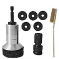 thumbnail image 1 of DwellJoy Pro-Grade Wheel Hub Rust Removal Kit Attachment for Drills & Impact Wrenches - Aluminum Alloy Brake Rotor & Stud Cleaner, 1 of 6