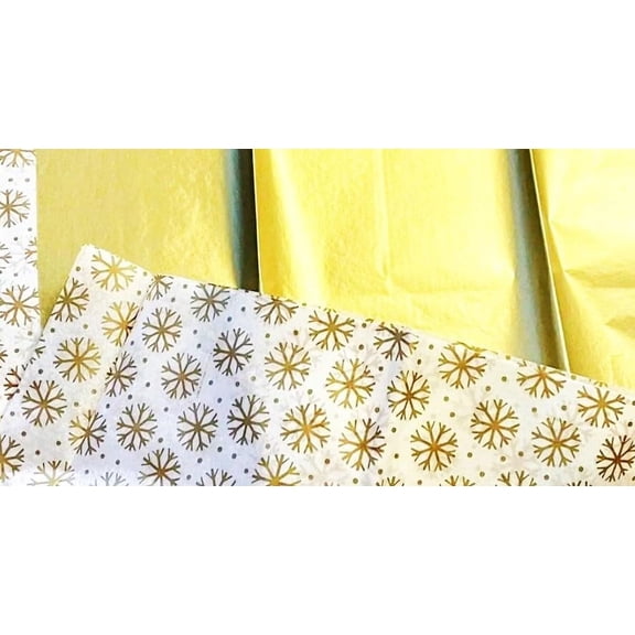 Dwellacy Gift Tissue Paper - 25 Sheets 15" x 20" - Snowflake Design