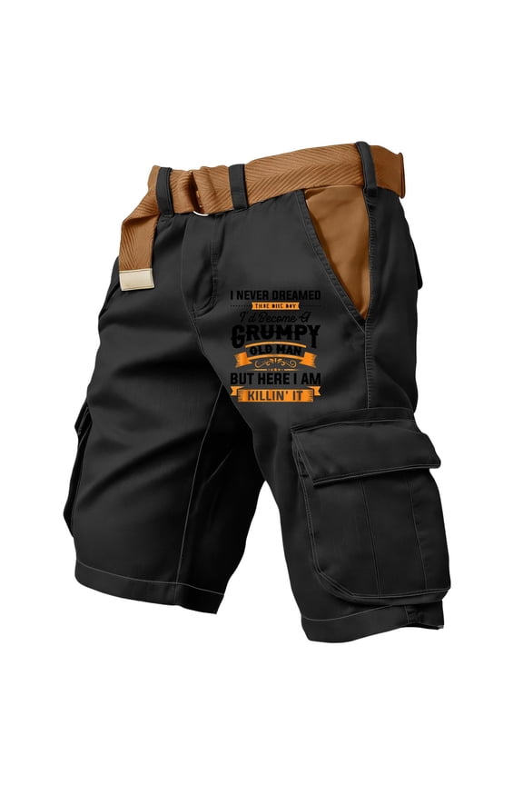 250 Anniversary Usa Men’s Tactical Shorts, Ripstop Water Resistant Cargo Work Shorts for Men, Stretch Hiking Shorts Lightweight Black 2XL