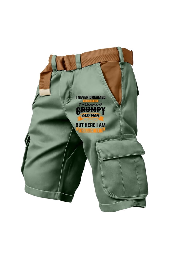 250 Anniversary Usa Tactical Shorts for Men Stretch Ripstop Waterproof Cargo Shorts with Pockets Hiking Big and Tall Work Short Pantalones Mint Green M