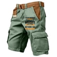 thumbnail image 1 of Dwelliawo 250 Anniversary Usa Tactical Shorts for Men Stretch Ripstop Waterproof Zipper Cargo Hiking Shorts Relaxed Fit Work Short Pant Travel with Pockets Mint Green 2XL, 1 of 4