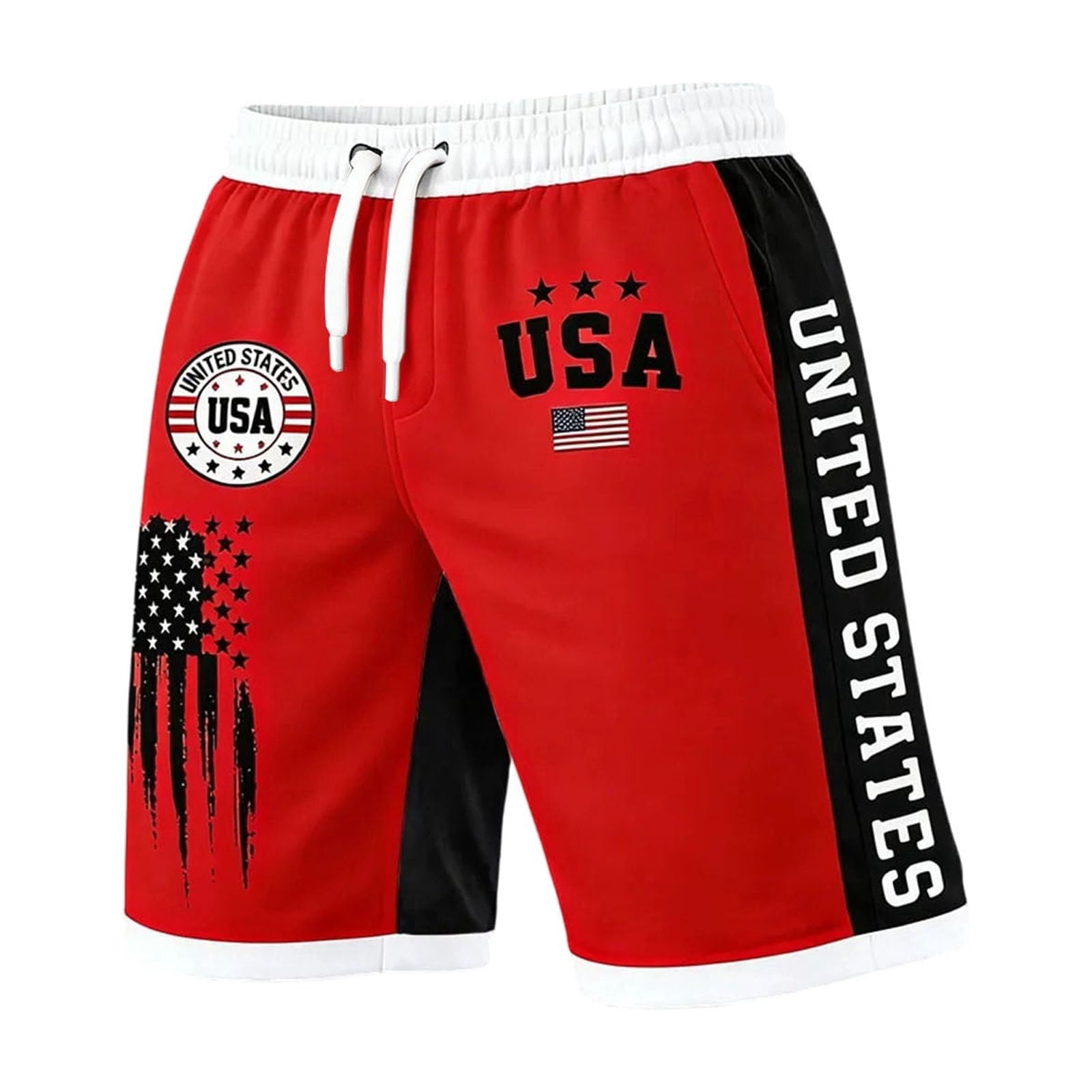 Dwelliawo 4Th Of July Outfits For Men American Flag Shorts Usa Pride ...