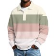 thumbnail image 1 of Dwelliawo Big and Tall Polo Shirts for Men Long Sleeve Golf Color Block Henley Shirts with Collar Comfort Big and Tall Tshirts Heavyweight Button Up Waffle Shirt Beige L, 1 of 5
