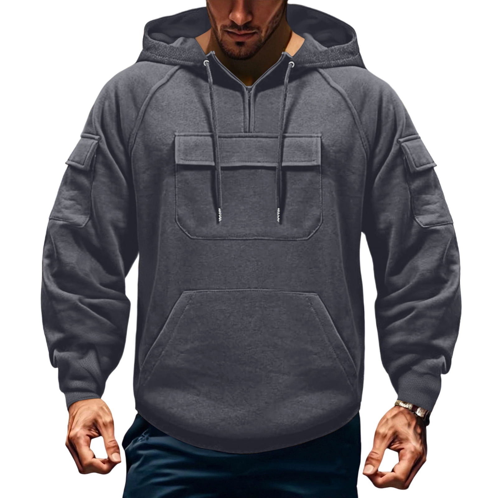 Rib Cargo Hoodie Set main image 1