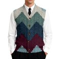 thumbnail image 1 of Dwelliawo Christmas Sweater Vest Men Formal Ribbed V Neck Sweaters Casual Sleeveless Xmas Knitted Vest Top Fashion Going Out Fall Winter Pullover Tops Royal Blue 5XL, 1 of 7