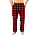 thumbnail image 1 of Dwelliawo Cute Pajama Pants Soft Flannel Pajamas Stretch Comfy Plaid Flannel Pajama Bottom Cute Christmas Red Plaid Pants Sleepwear Red L, 1 of 6