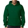 thumbnail image 1 of Dwelliawo Dark Green Hoodie Men Long Sleeve Crewneck Sweatshirt Essentials Oversized Fleece Hoodies with Drawstring Lightweight Hoodies Pullover L, 1 of 3