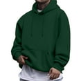 thumbnail image 1 of Dwelliawo Green Hoodies for Men Long Sleeve Crewneck Sweatshirt Heavyweight Hoodies Pullover Essentials Fashion Fleece Hoodie with Drawstring XL, 1 of 3