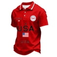 thumbnail image 1 of Dwelliawo Men's 250 Anniversary Usa Shirt 250 Anniversary Usa Patriotic Short Sleeve Polo Shirt 1776-2026 Freedom Shirts Patriotic Tee M Red 2XL, 1 of 4
