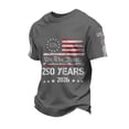 thumbnail image 1 of Dwelliawo Men’s 250th Anniversary Patriotic Shirt American Flag Shirts 250 Years American T Shirts 250 Anniversary Usa Plus Size Pullover Dark Gray S, 1 of 5
