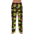 thumbnail image 1 of Dwelliawo Men's Pajama Pants Soft Plaid Pajama Pants Stretch Comfy Plaid Flannel Pj Bottoms Baggy Christmas Red Plaid Pants Sweatpants Pink 2XL, 1 of 3