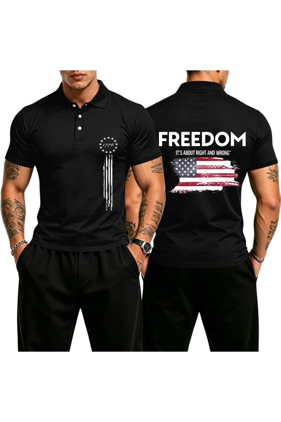 Men's Polo Shirt Quick Dry Performance Short Sleeve Tactical Pique Golf Shirts Black XL