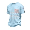 thumbnail image 1 of Dwelliawo Mens 250 Anniversary Usa Shirt 1776-2026 Shirts 250 Years American Pullover 250 Anniversary Usa Plus Size T Shirt Pullover Light Blue 2XL, 1 of 5