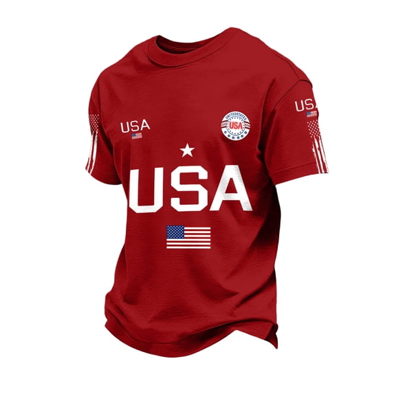 Dwelliawo Mens 250 Anniversary Usa Shirt 250 Years American Shirts 250 Anniversary Usa T Shirts 1776-2026 America Independence Pullover Red 2XL