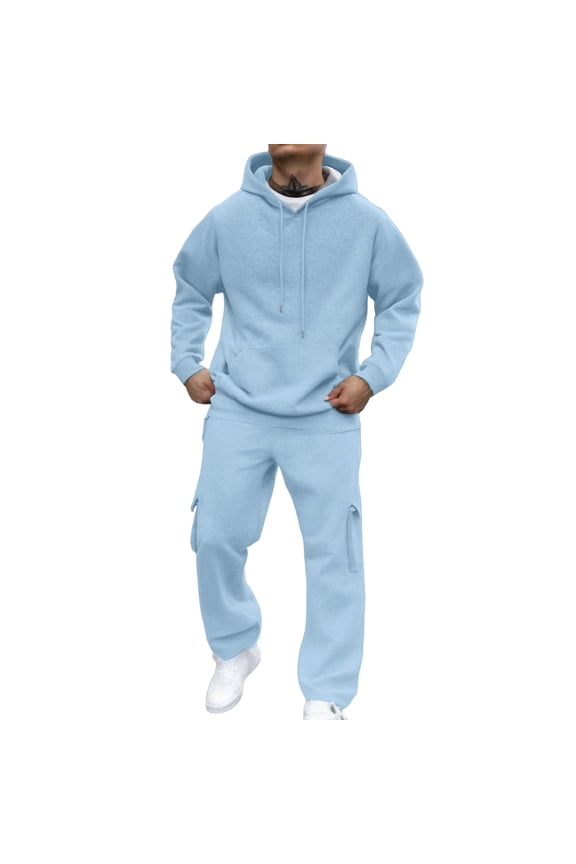 Mens Fleece Cargo Sweatpants Jogger Fleece Pants with Multi Pockets Trendy Baggy Athletic Heavyweight Pant Casual Elastic Waist Trousers Clearance Dark Gray 2XL