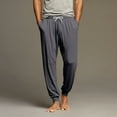 thumbnail image 1 of Dwelliawo Mens Pajama Pants Soft Lightweight Pant Separate Bottoms Joggers Pants Loose Fit Elastic Waist Pajama with Pockets Dark Gray 2XL, 1 of 4