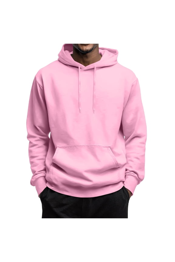 Pink Men's Fashion Hoodies & Sweatshirts Essentials Oversized Fleece Hoodie with Drawstring Long Sleeve Hooded Sweatshirts Lightweight Hoodies Pullover XL