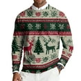 thumbnail image 1 of Dwelliawo Sweaters for Men Lightweight Crewneck Long Sleeve Sweaters Knit Christmas Print Xmas Snowflake Sweater Slim Fit Fall Winter Pullover Sweaters Clearance Dark Green XL, 1 of 6