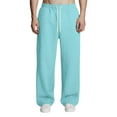 thumbnail image 1 of Dwelliawo Sweatpants for Men Open Bottom Straight Leg Gym Pant Athletic Lounge Lightweight Sweatpants with Pocket Winter Lounge Pants Cyan L, 1 of 7