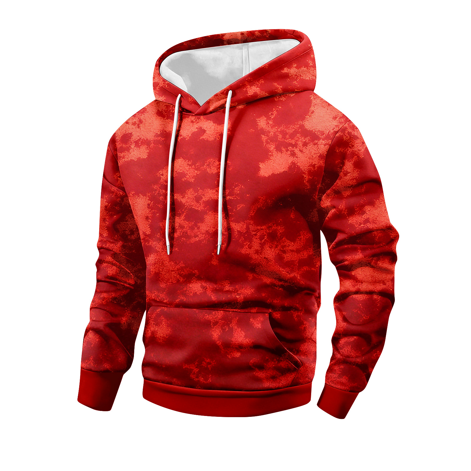 Dwelliawo Sweatshirts for Men TieDye Camouflage Retro Hooded — free download